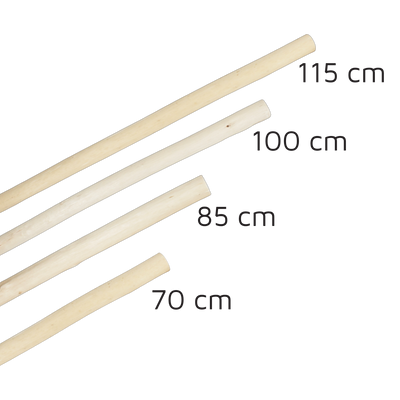 Hängegarderobe "Naturbursche" mit Seil und geschältem Stock