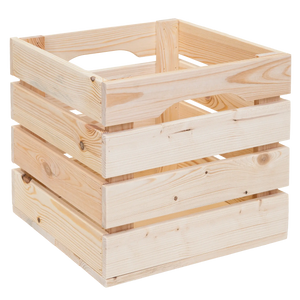 Holzkiste mit Sprossen 32x32x32 cm