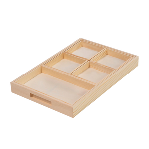 Organizer-Tablett mit 6 Einlegefächern