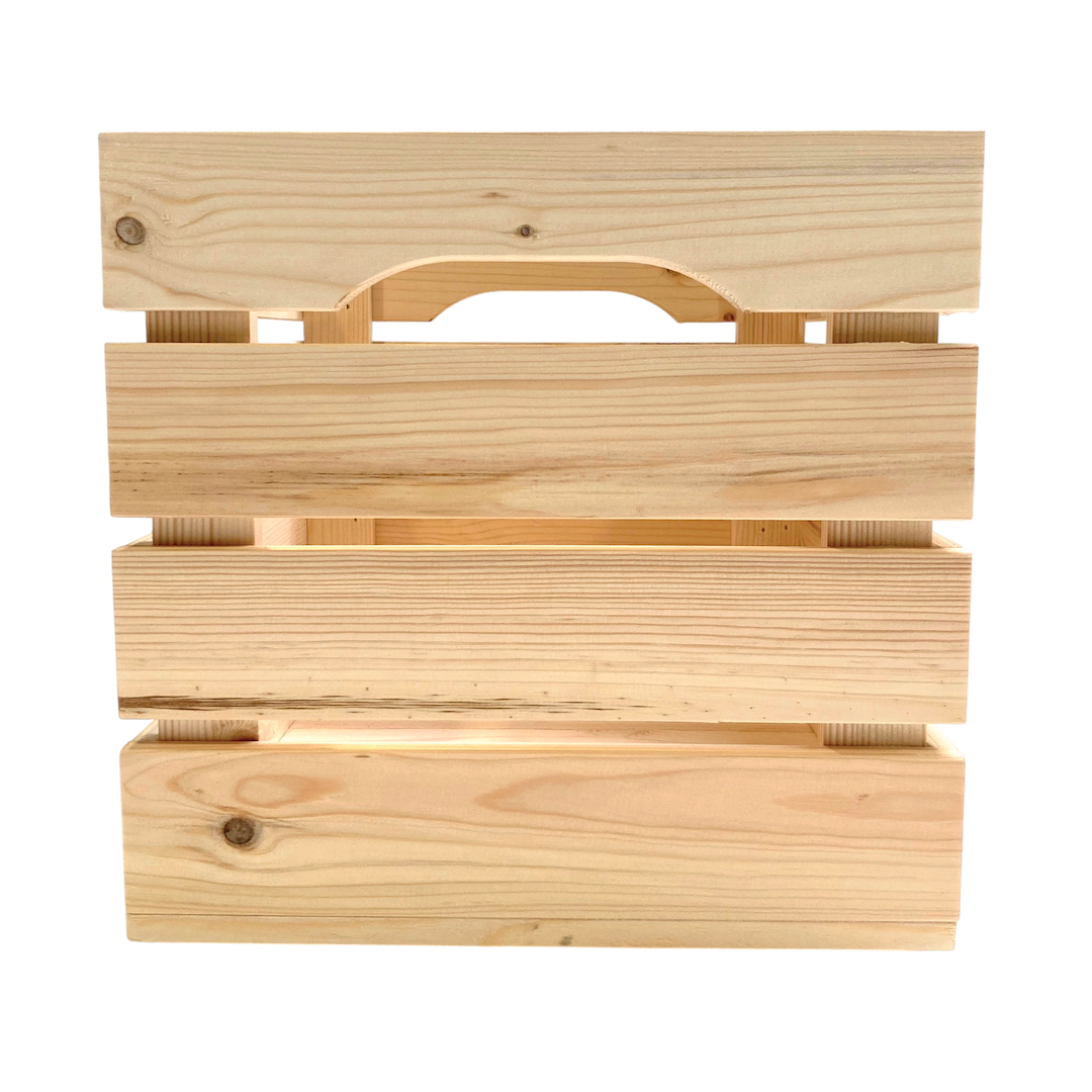 Holzkiste mit Sprossen 32x32x32 cm