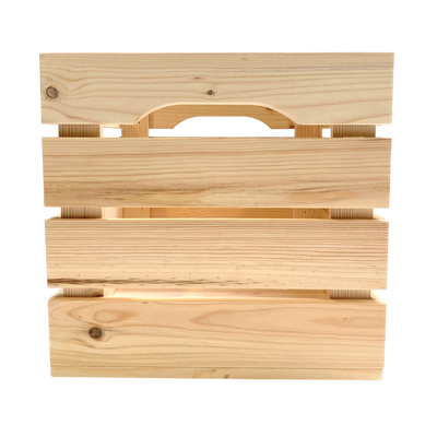 Holzkiste mit Sprossen 32x32x32 cm