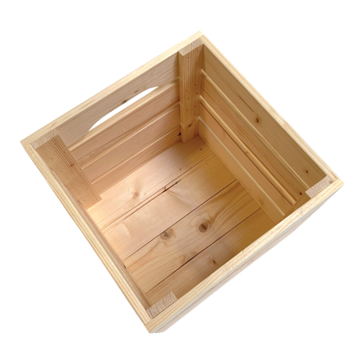 Holzkiste mit Sprossen 32x32x32 cm