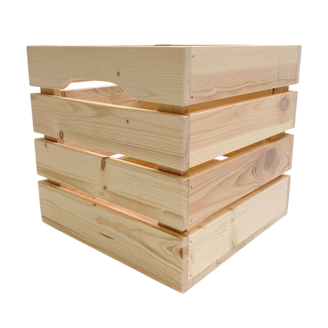 Holzkiste mit Sprossen 32x32x32 cm