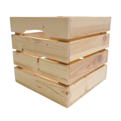 Holzkiste mit Sprossen 32x32x32 cm