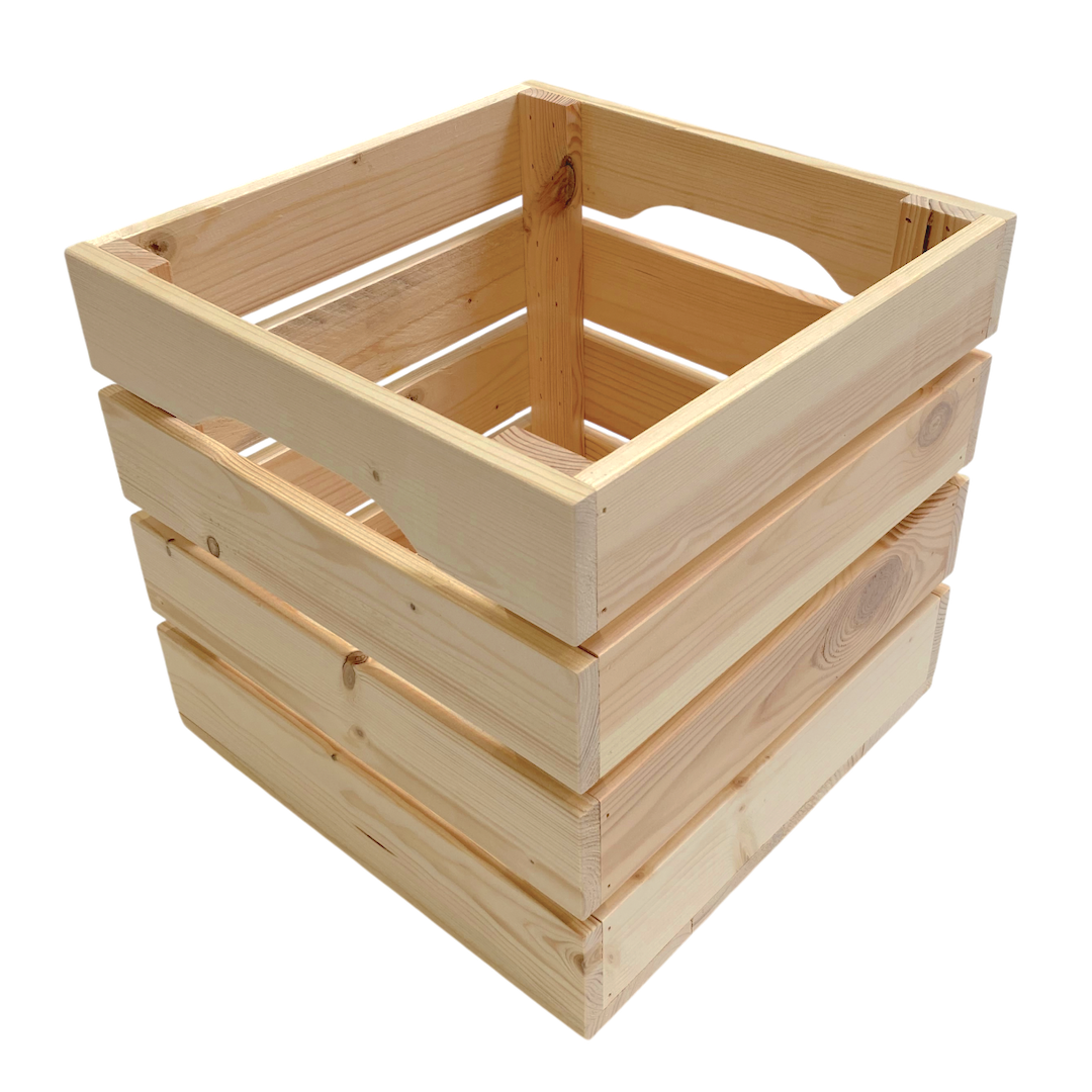 Holzkiste mit Sprossen 32x32x32 cm