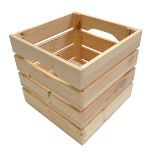 Holzkiste mit Sprossen 32x32x32 cm