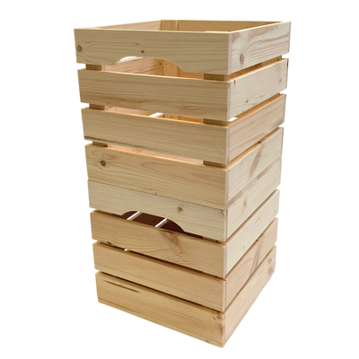 Holzkiste mit Sprossen 32x32x32 cm