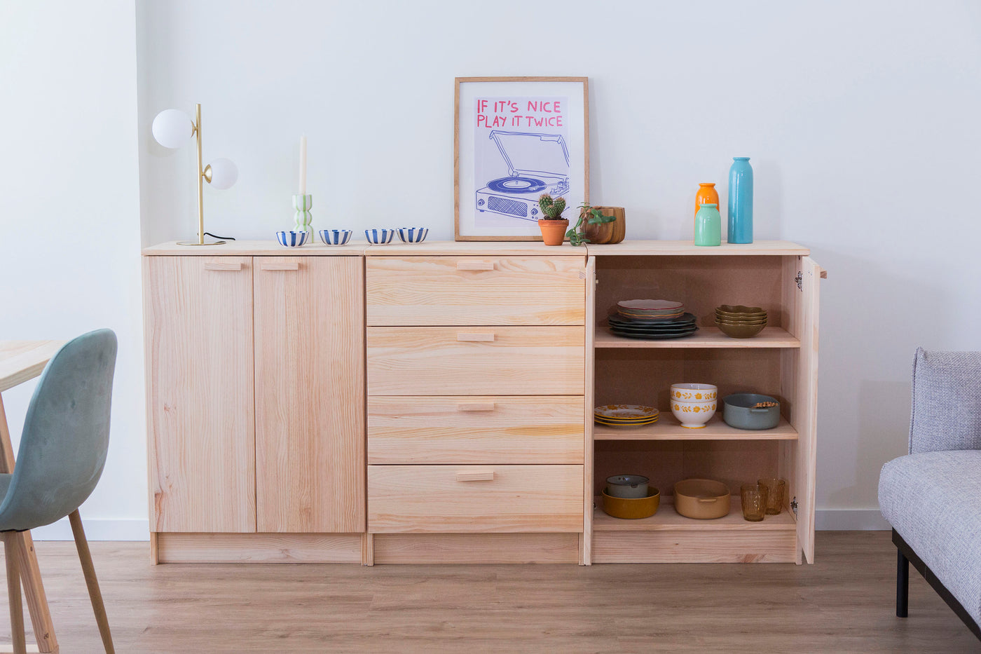 Vita Kommode mit Türen - herbeschick. - Astigarraga Kit Line