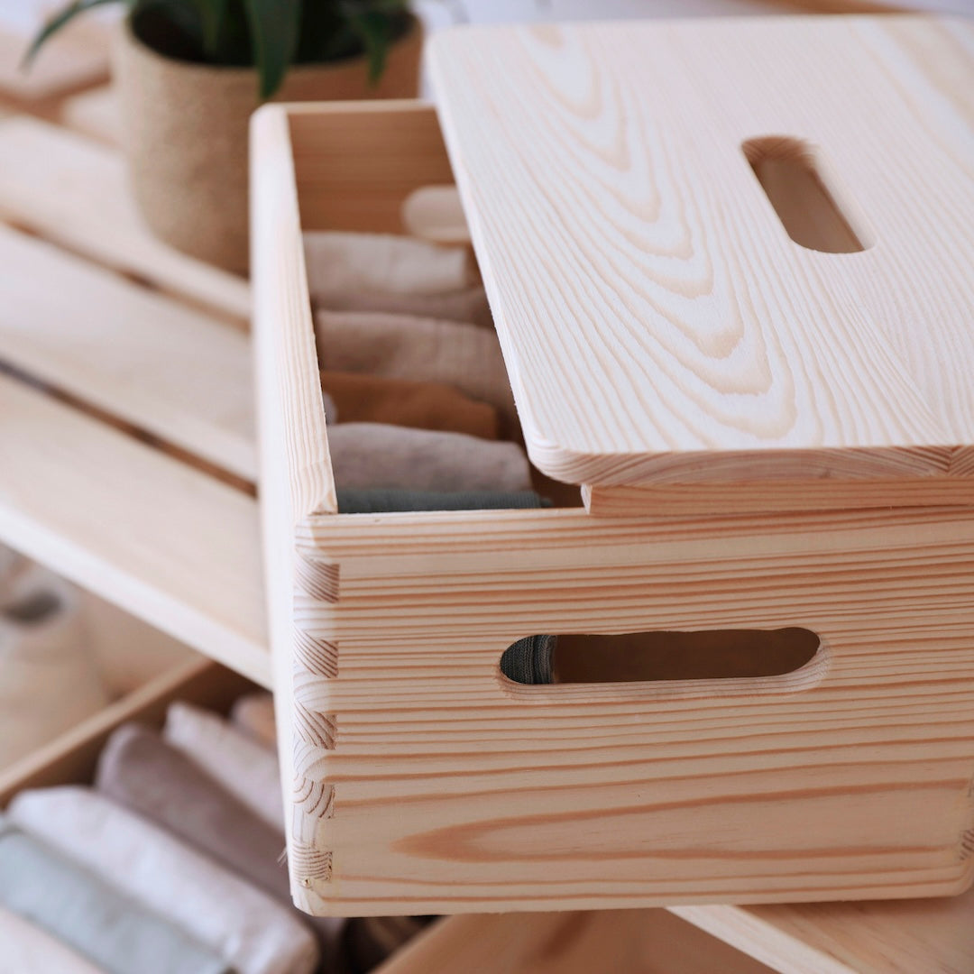 aufbewahrung holz mit deckel Deckel für Holzkisten 30x20 cm