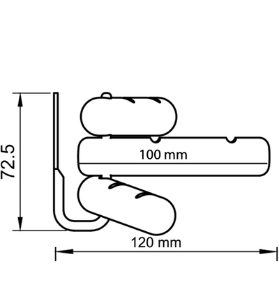 Garderobe "3HOOK" aus Eichenholz und Metall - herbeschick. - Nordic Function