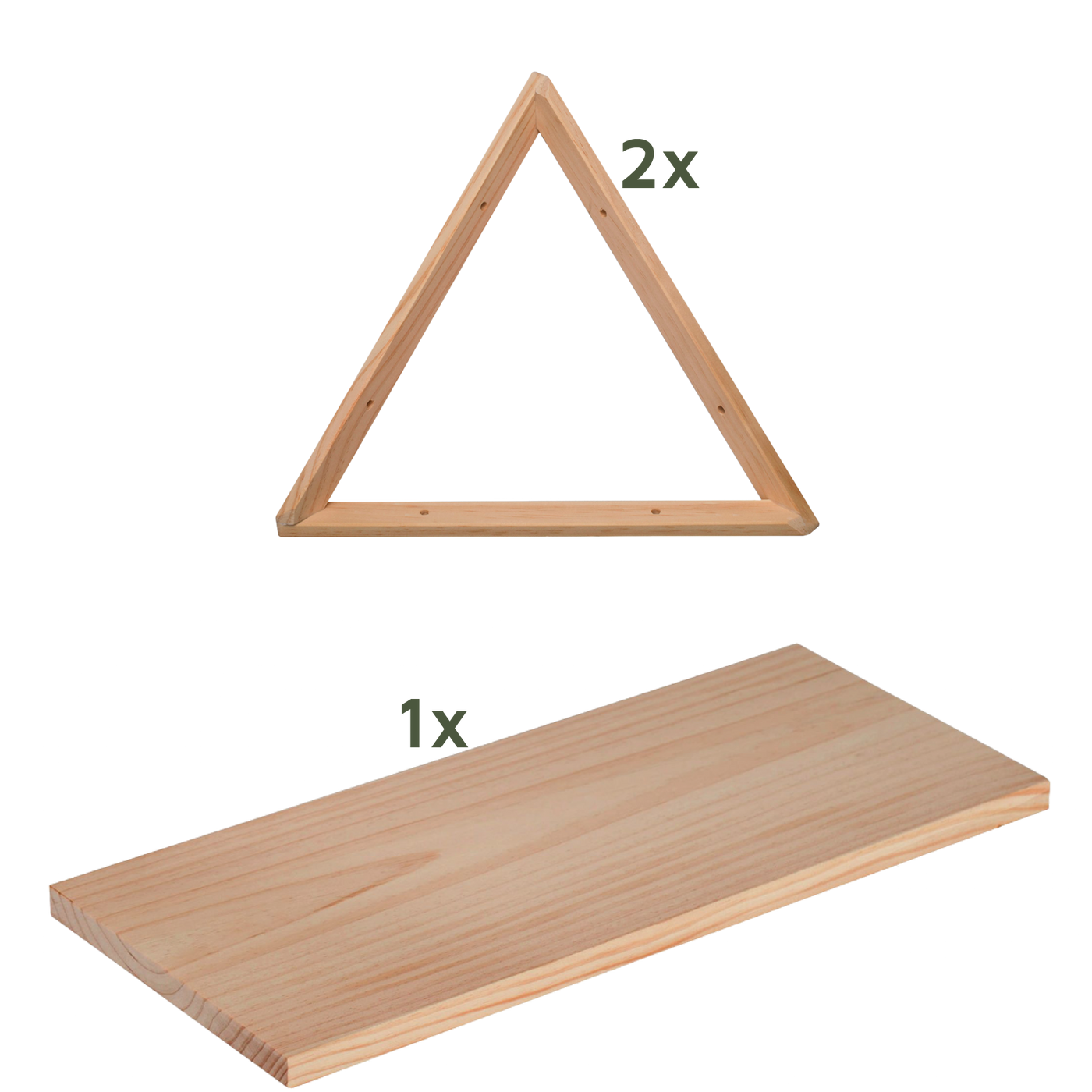 Triangel Regal-Set "Big Triangle" - herbeschick. - Astigarraga Kit Line