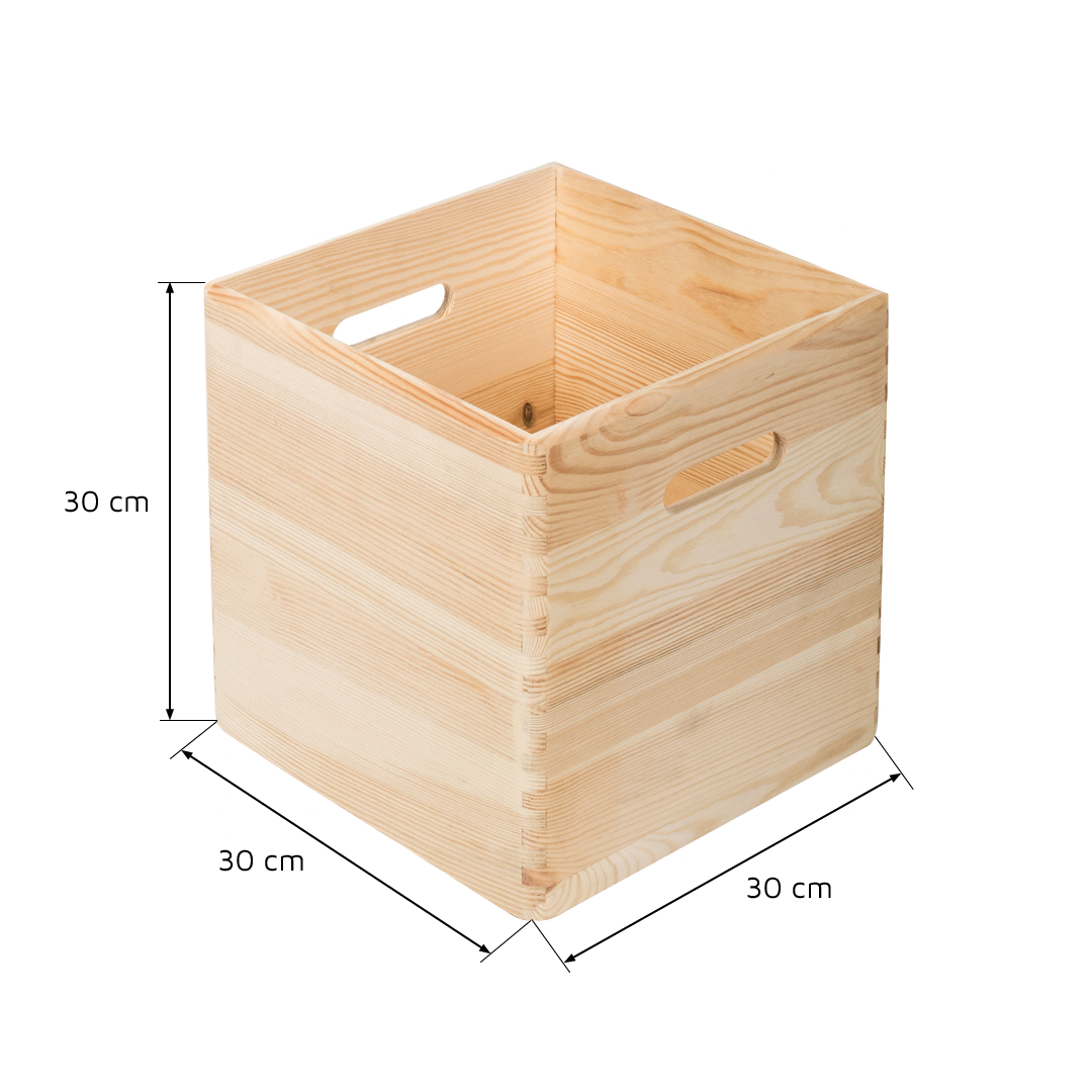 aufbewahrung 30x30x30 B-Ware Dinamic Regal - Holzkiste 30x30x30 cm