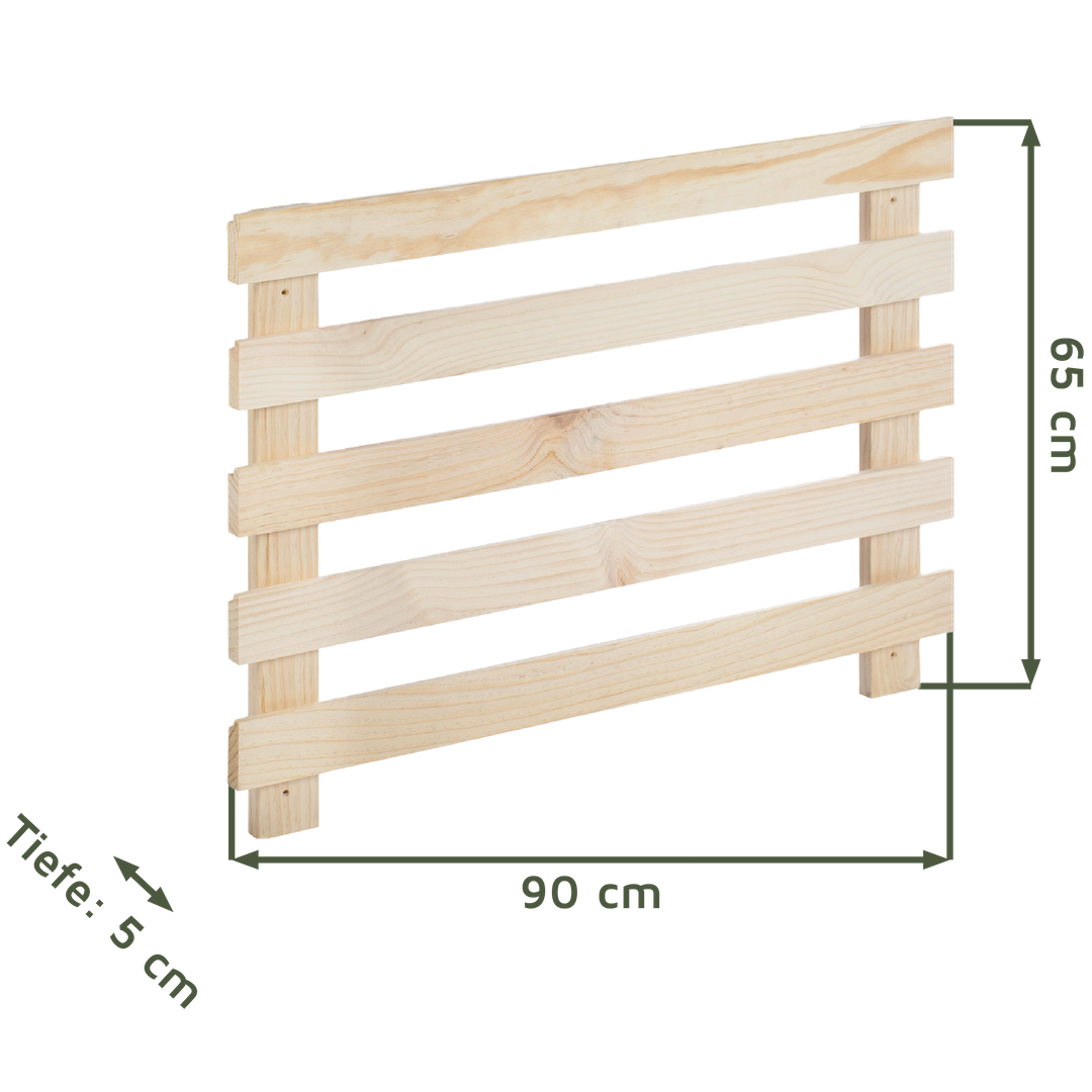 Tetris Wandregal Grundmodul aus hellem Kiefern-Vollholz von Astigarraga Kit Line auf transparentem Hintergrund mit Artikelbemaßung