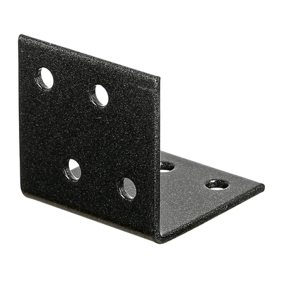 Rückansicht quadratischer Winkel ALBERTS DURAVIS 40x40x40 mm in schwarz